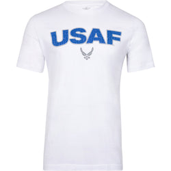 U.S. Air Force Wordform Officially Licensed Aeroplane Apparel Co. Men's T-Shirt - PilotMall.com