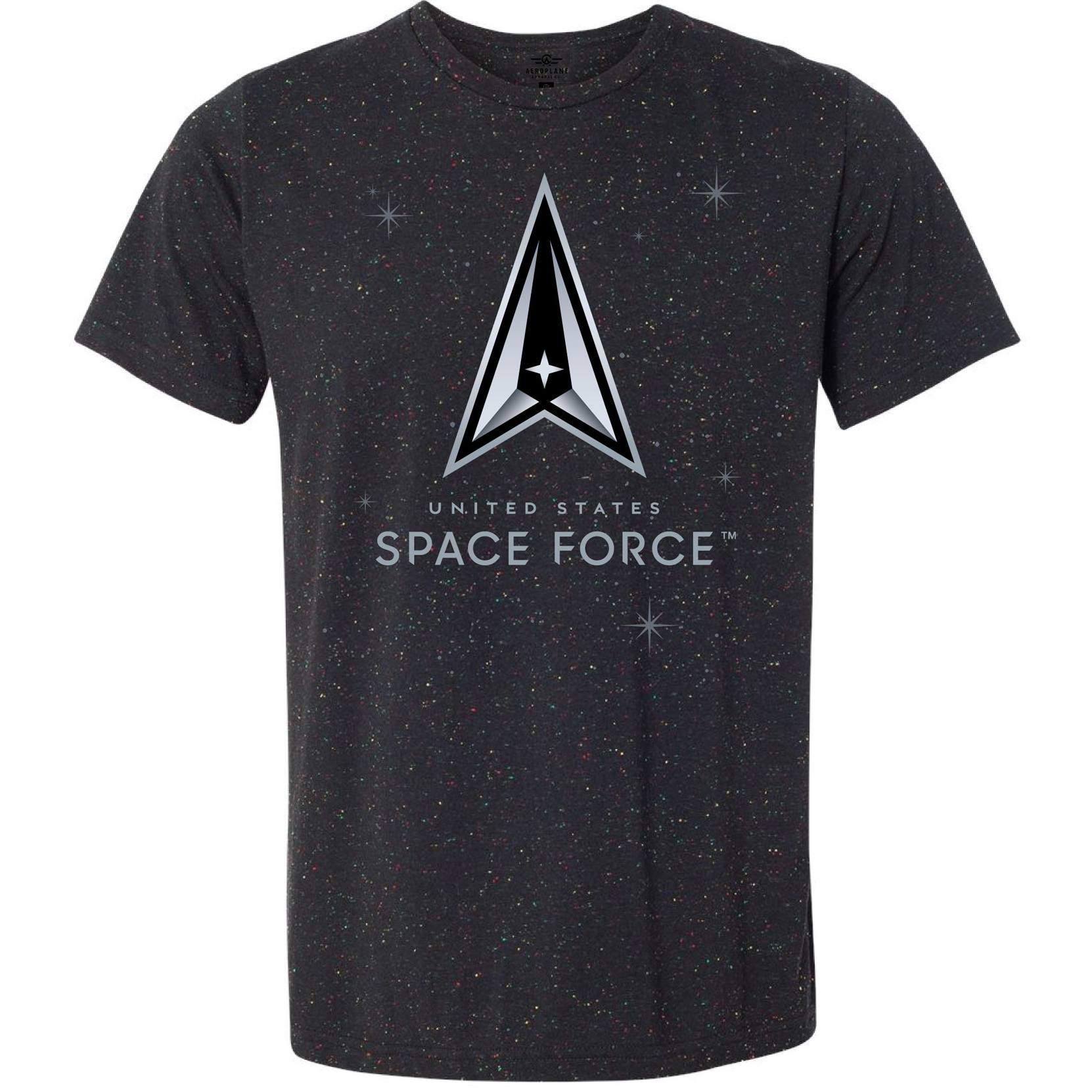 U.S. Space Force Officially Licensed Aeroplane Apparel Co. Men's T-Shirt - PilotMall.com