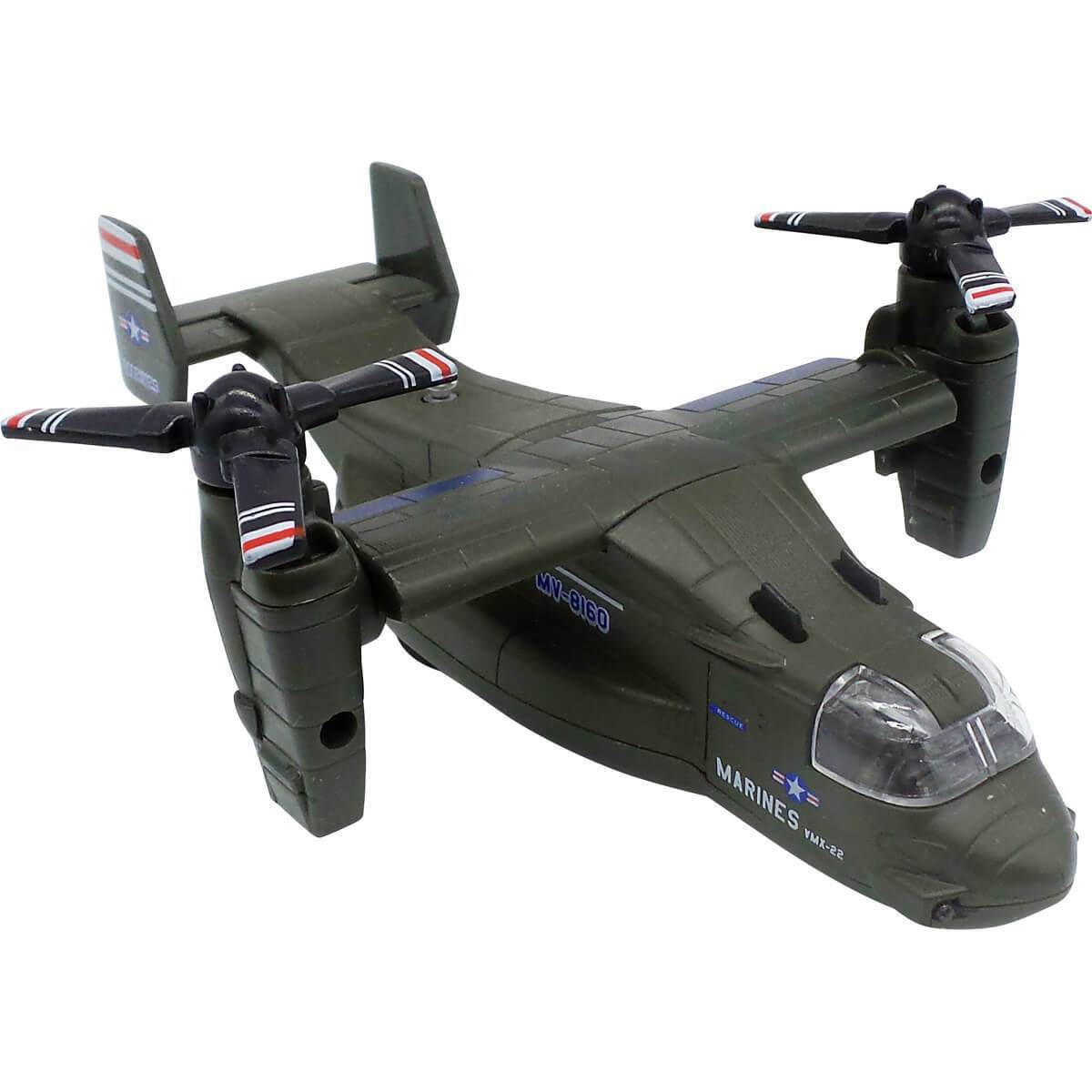 V-22 Osprey Pullback Toy w/Light & Sound (1 Piece / Assorted Styles)
