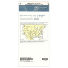 AeroNav Products VFR Sectional Aeronautical Charts FAA Charlotte Sectional - 04/17/25 thru 06/12/25