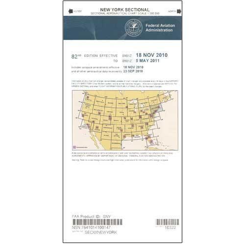 AeroNav Products VFR Sectional Aeronautical Charts FAA New York Sectional - 04/17/25 thru 06/12/25