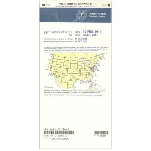 AeroNav Products VFR Sectional Aeronautical Charts FAA Washington Sectional - 04/17/25 thru 06/12/25