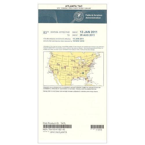 AeroNav Products VFR Terminal Aeronautical Charts FAA Atlanta Terminal - 04/17/25 thru 06/12/25