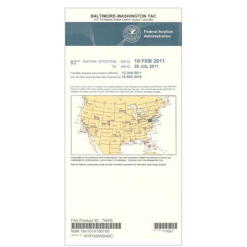 AeroNav Products VFR Terminal Aeronautical Charts FAA Baltimore - Washington Terminal - 04/17/25 thru 06/12/25
