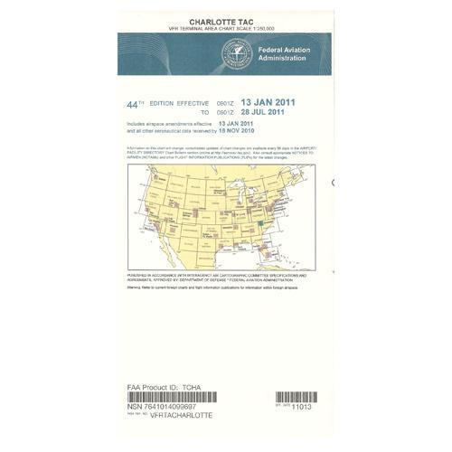 AeroNav Products VFR Terminal Aeronautical Charts FAA Charlotte Terminal - 04/17/25 thru 06/12/25