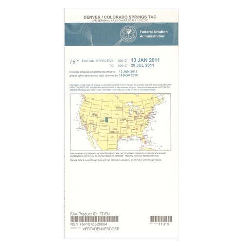 AeroNav Products VFR Terminal Aeronautical Charts FAA Denver Terminal - 04/17/25 thru 06/12/25