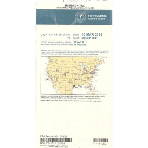 AeroNav Products VFR Terminal Aeronautical Charts FAA Houston Terminal - 04/17/25 thru 06/12/25