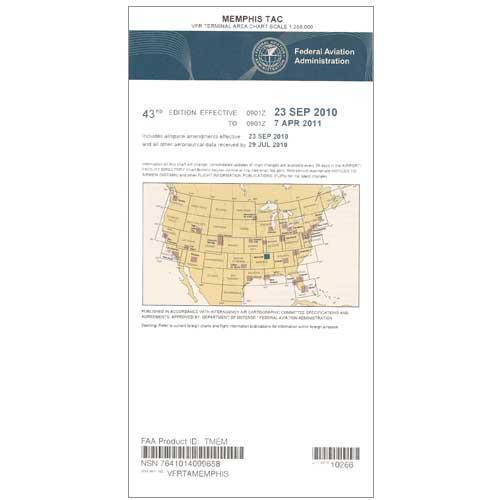 AeroNav Products VFR Terminal Aeronautical Charts FAA Memphis Terminal - 04/17/25 thru 06/12/25