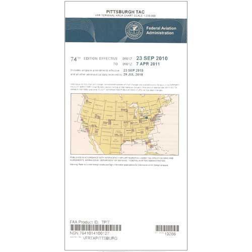 AeroNav Products VFR Terminal Aeronautical Charts FAA Pittsburgh Terminal - 04/17/25 thru 06/12/25