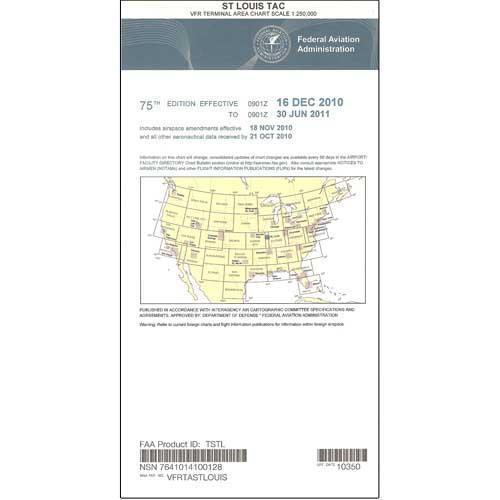AeroNav Products VFR Terminal Aeronautical Charts FAA St Louis Terminal - 04/17/25 thru 06/12/25