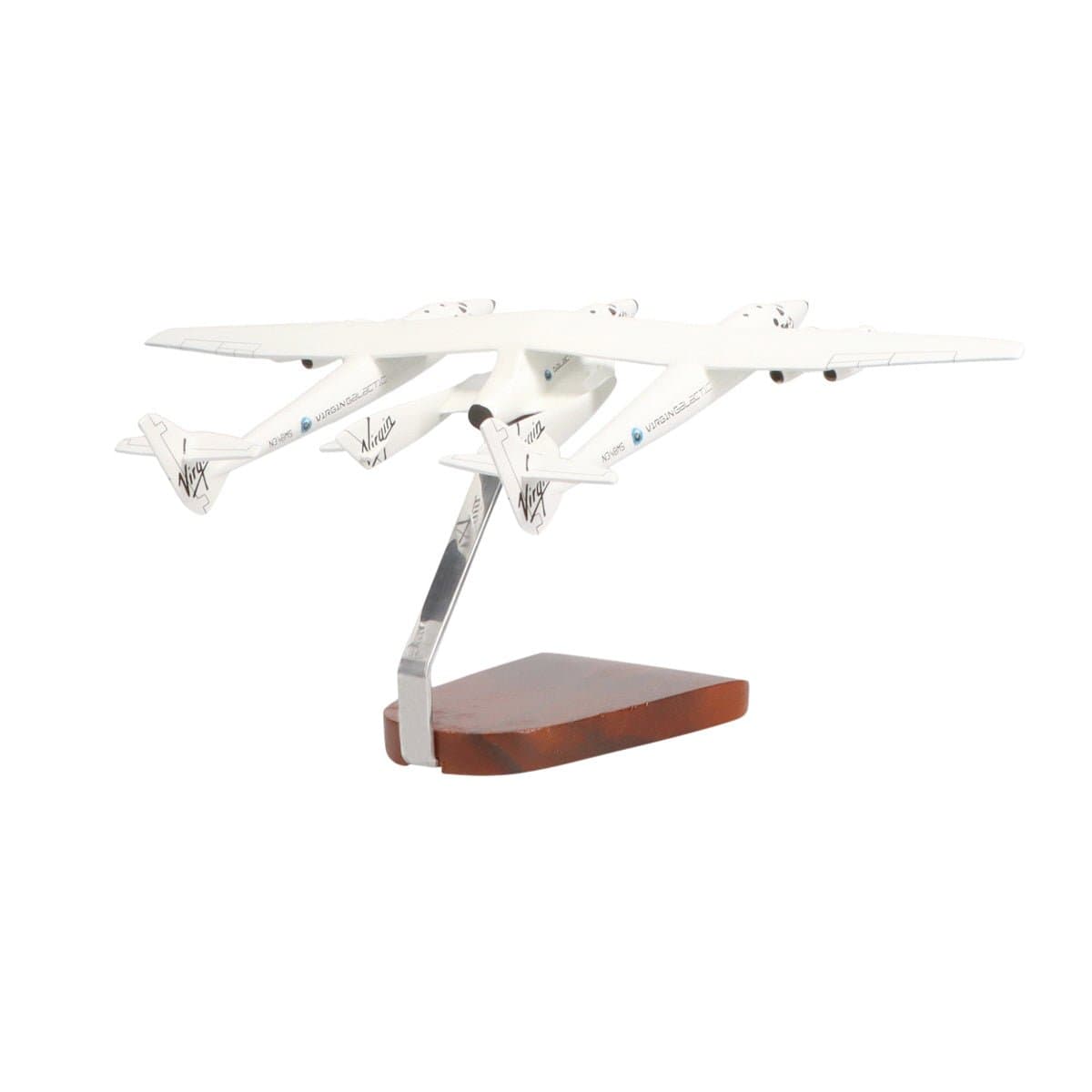 Virgin Galactic White Knight Two carrying SpaceShipTwo Large Mahogany Model