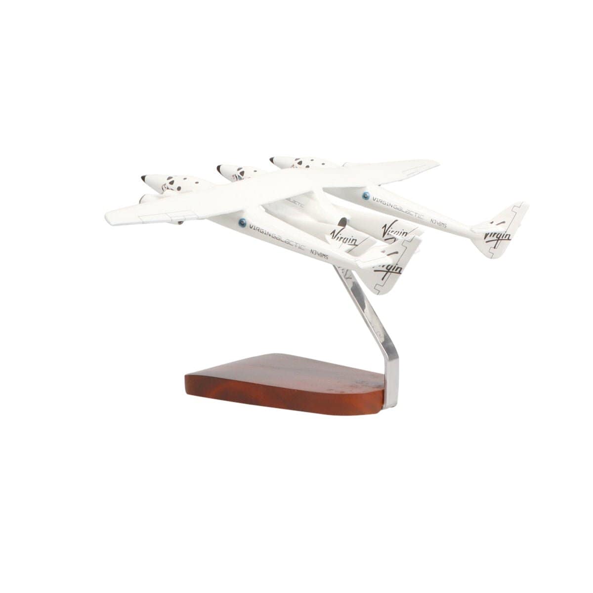 Virgin Galactic White Knight Two carrying SpaceShipTwo Large Mahogany Model