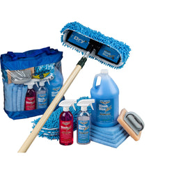 Wash Wax ALL Waterless Mop Kit w/ Fiberglass Pole (4'2" and 7'8") - PilotMall.com