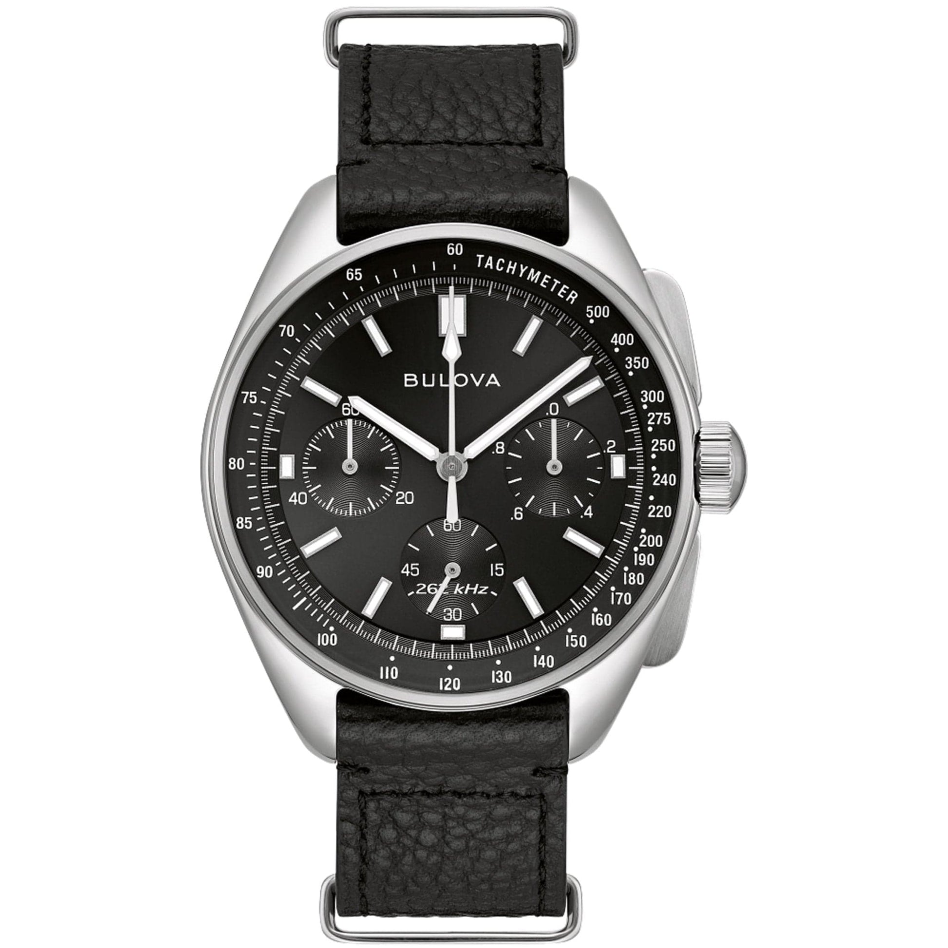 Bulova Watches Bulova Lunar Pilot Archive Chronograph Quartz Black Dial Watch 96K111