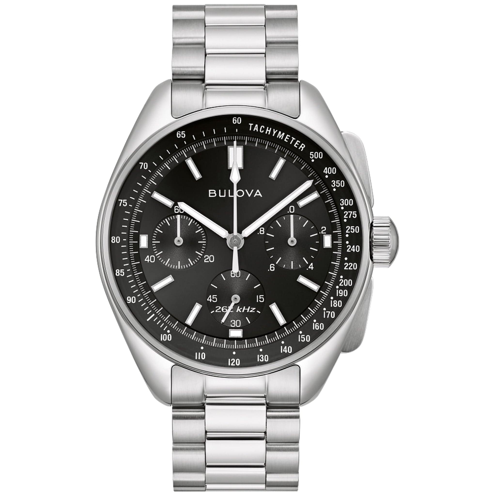 Bulova Watches Bulova Lunar Pilot Archive Chronograph Quartz Black Dial Watch 96K111