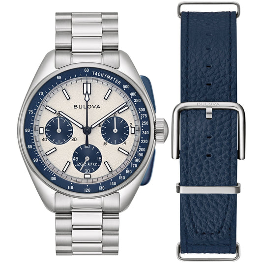 Bulova Watches Bulova Lunar Pilot Archive Chronograph Quartz Silver Dial Watch 98K112