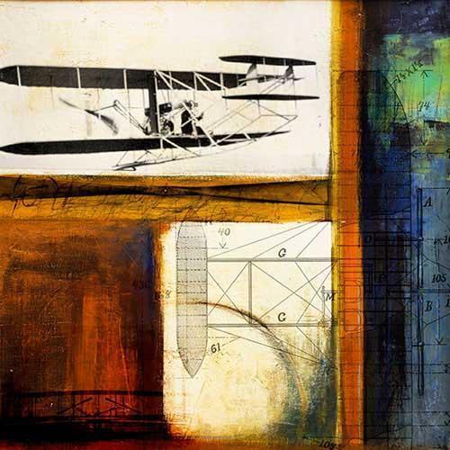 Wright Flyer Frank Martin Print - PilotMall.com
