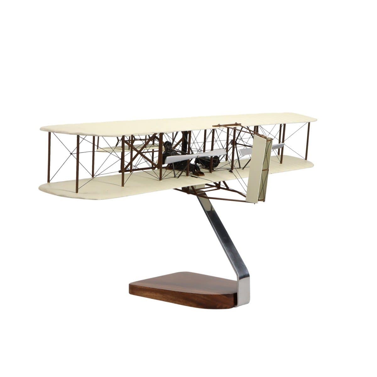 Wright Flyer "Orville and Wilbur Wright" (High Detail) Large Mahogany Model - PilotMall.com