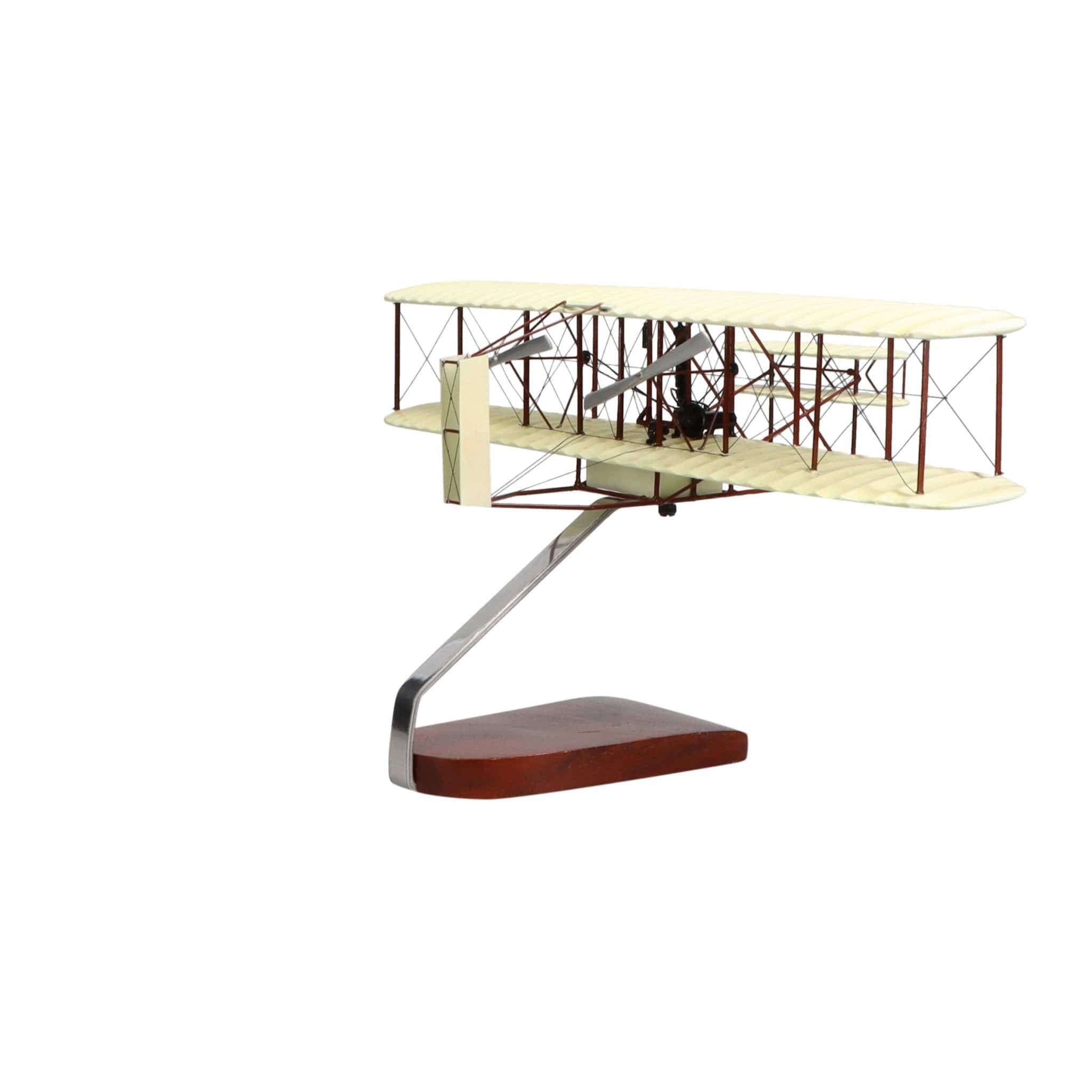 Wright Flyer "Orville and Wilbur Wright" Large Mahogany Model